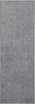 Ambiant Pet Friendly Grey Area Rug Runner 2ft x 12ft - Soft, Stain