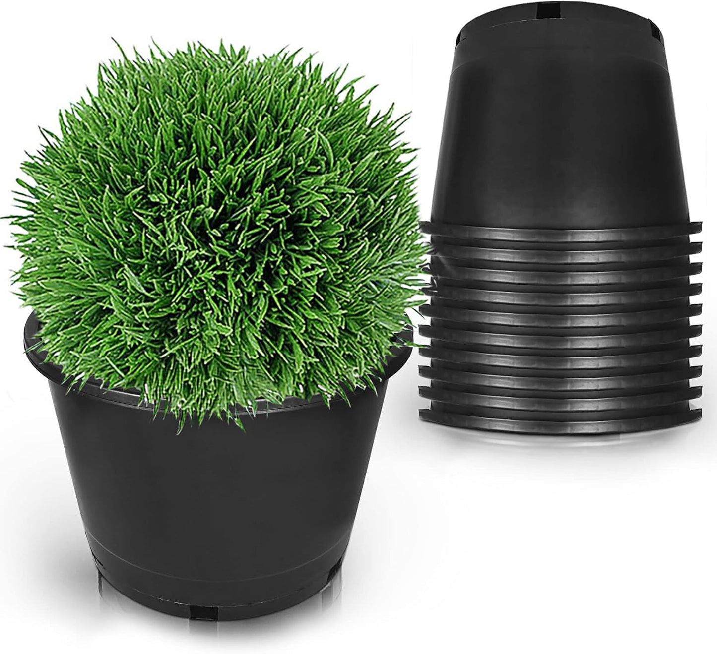8.4 Gallon Round Planter Nursery Pots for Indoor and Outdoor Use