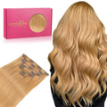 Clip In Hair Extensions 14 in 120g Strawberry Blonde - Real Remy Hair