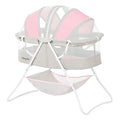 Dream On Me Karley Bassinet in Grey and Pink - Lightweight Portable