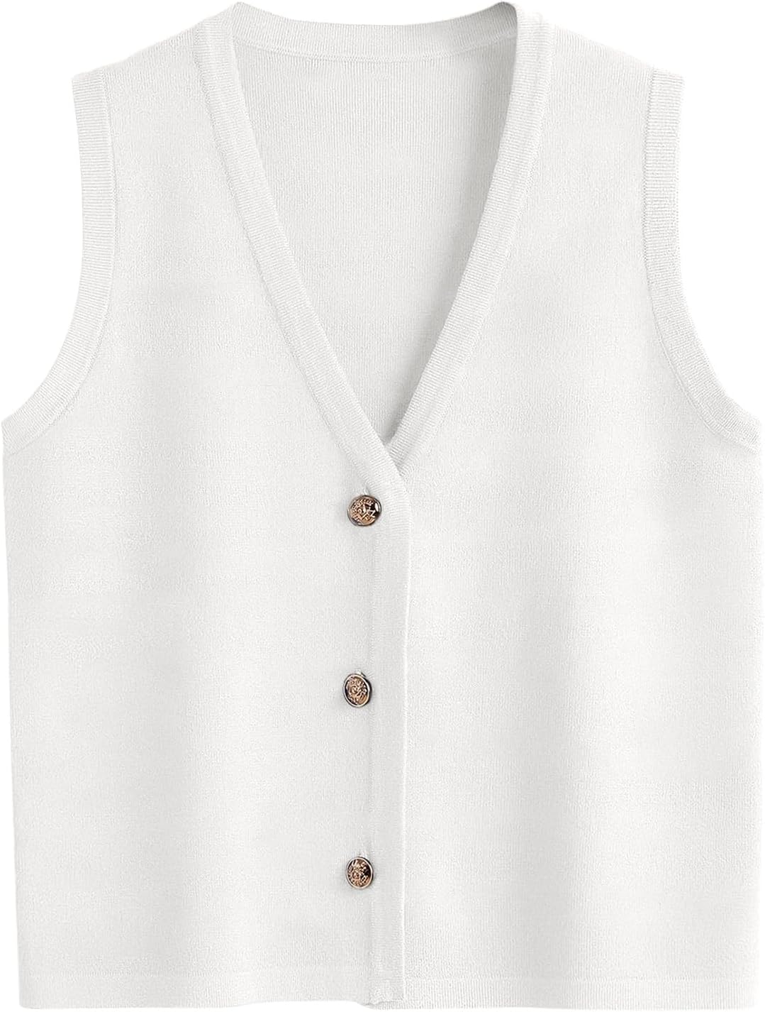 Stylish Striped Vest Tops for Women - Casual Button Up Blouses