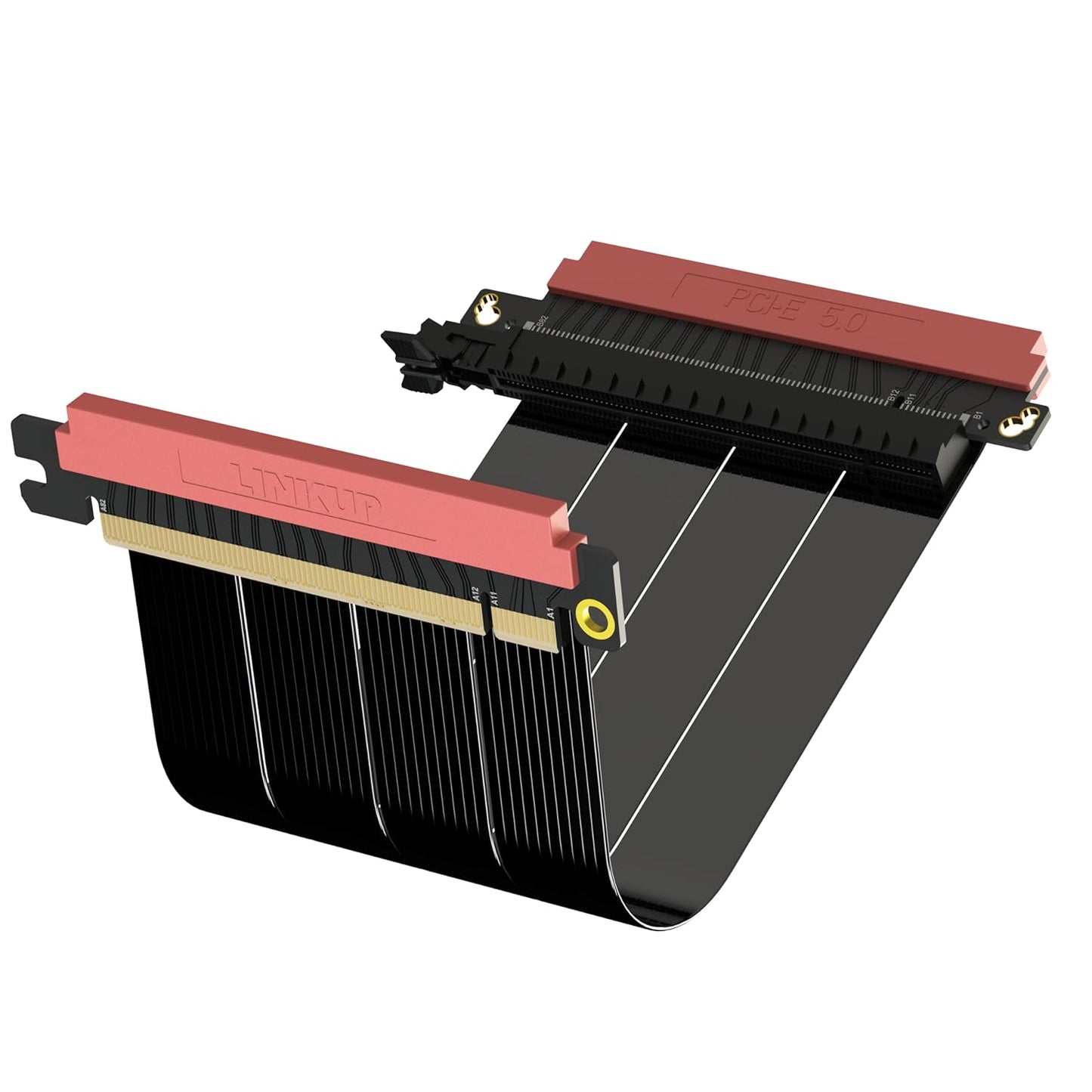 LINKUP PCIe 5.0 Riser Cable for Vertical GPU Mounting Needs