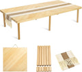 Folding Picnic Table with Table Runner - Portable Boho Low Table for 6