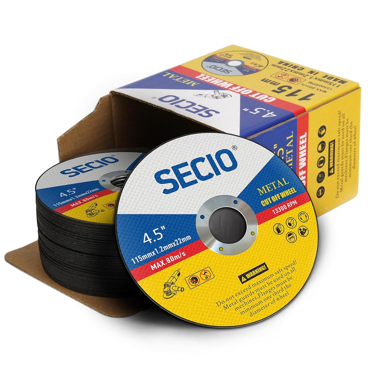 SECIO 4.5 Cut Off Wheels - Precision Metal Cutting Power