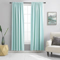 90 in Room Darkening Curtain Panels - Triple Weave Blackout (Aqua)