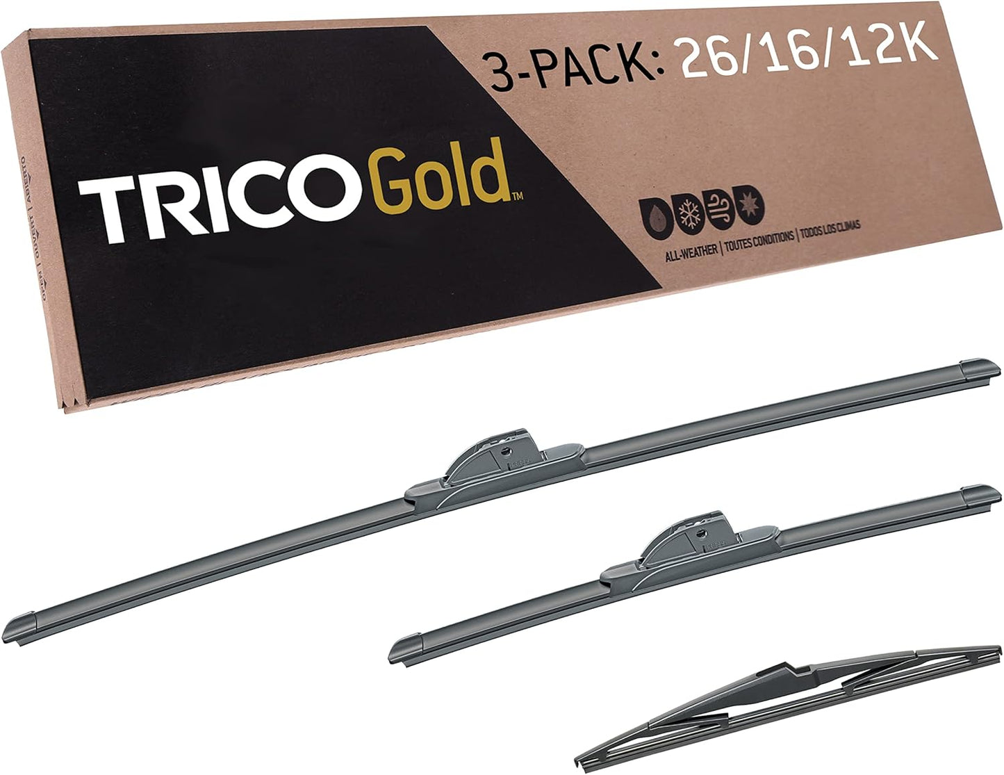TRICO Gold 3-Piece All-Weather Wiper Blade Kit for Kia Sorento