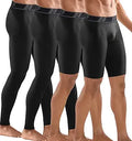 4 Pack Compression Pants Tights Leggings Men - Winter Baselayer Fit
