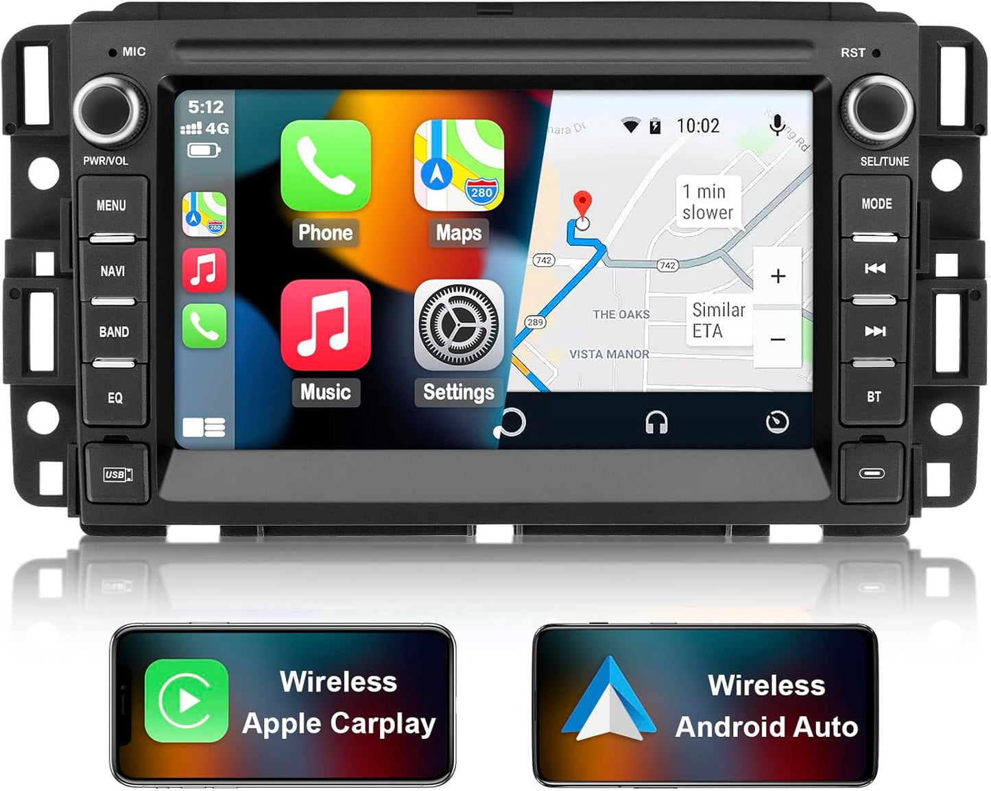 Car Radio Stereo for Chevy Silverado 2007-2014 with GPS