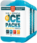 Healthy Packers Ice Packs for Lunch Boxes & Coolers - Slim & Durable
