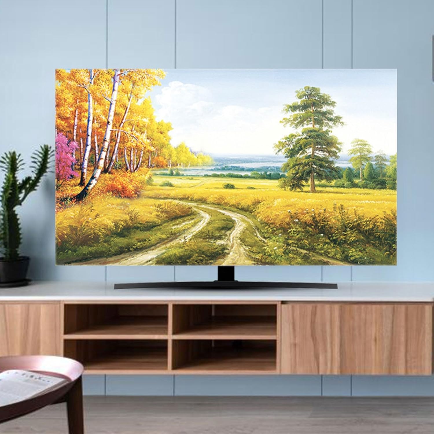 Art Printing TV Dust Cover for 32-85Inches Indoor TV