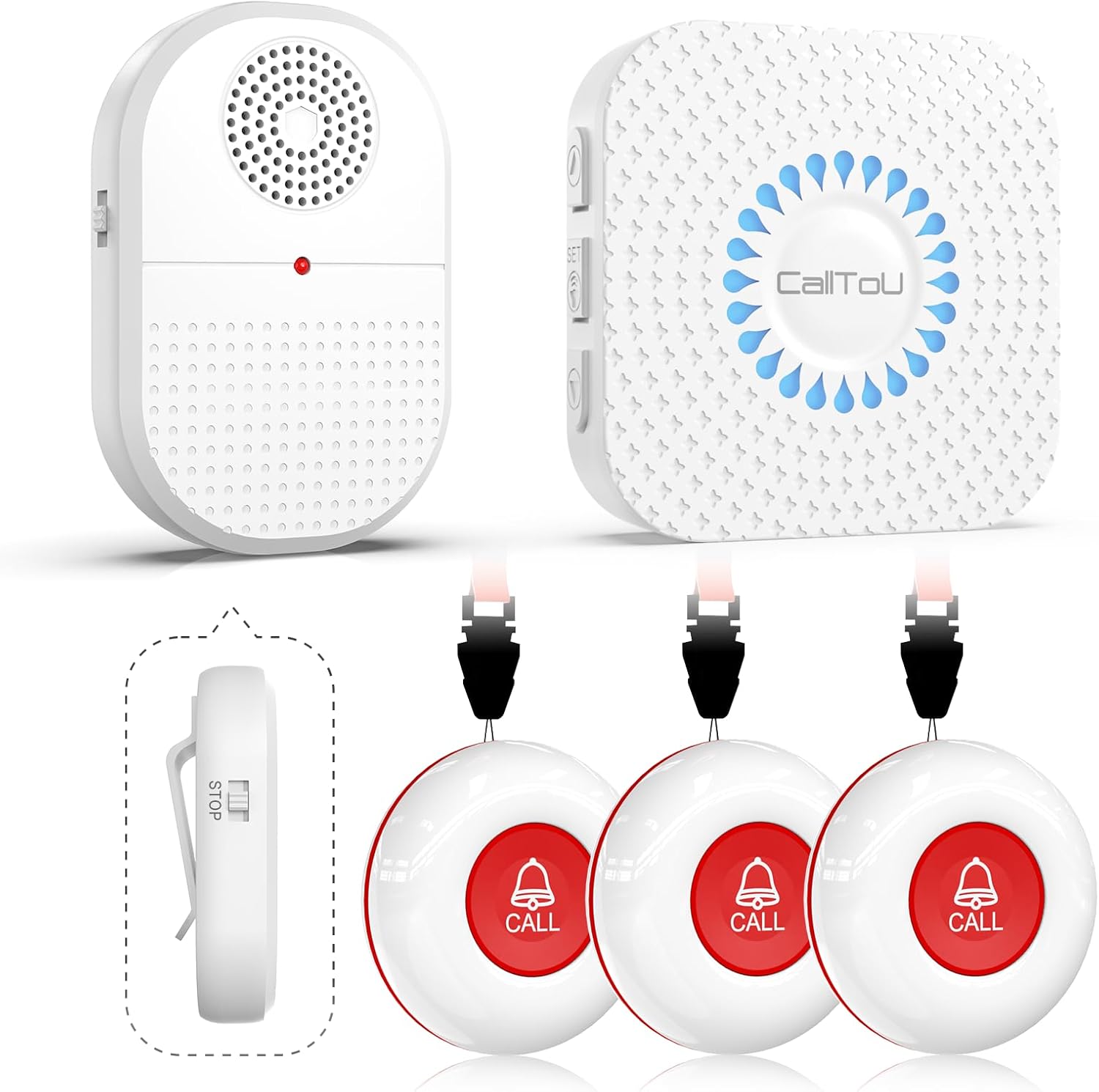 CallToU Wireless Caregiver Pager for Hard of Hearing Seniors
