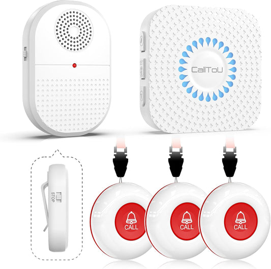 CallToU Wireless Caregiver Pager for Hard of Hearing Seniors