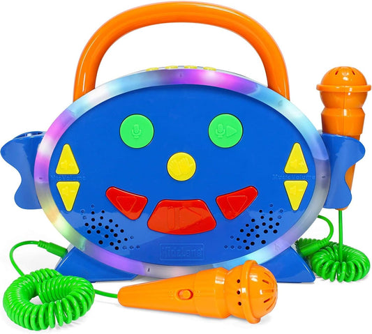 Kidzlane Kids Karaoke Machine - Singing Fun with Dual Microphones - Bluetooth Music Player