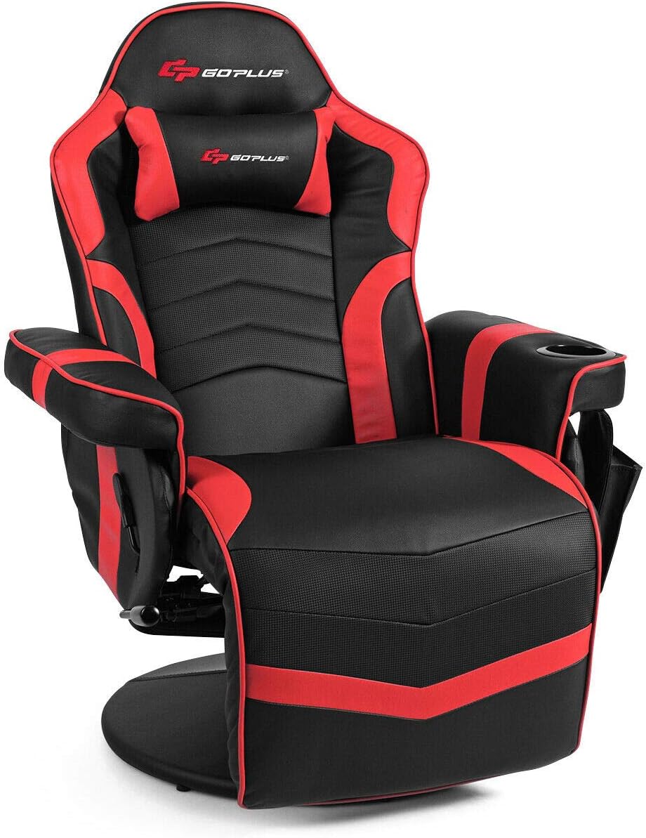 Goplus Massage Gaming Chair - Ultimate Comfort & Support