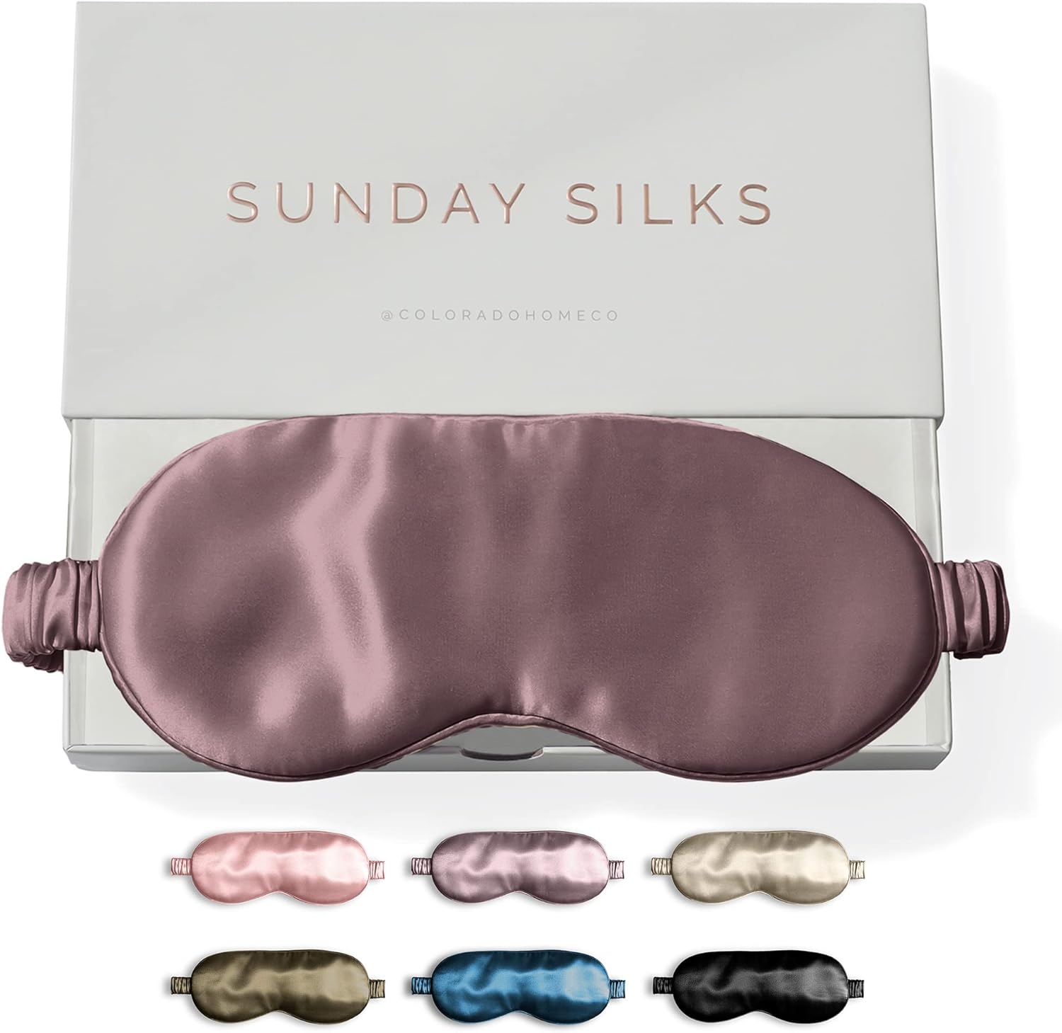 SUNDAYSILKSTM Exclusive Mulberry Silk Sleep Mask for Restful Nights