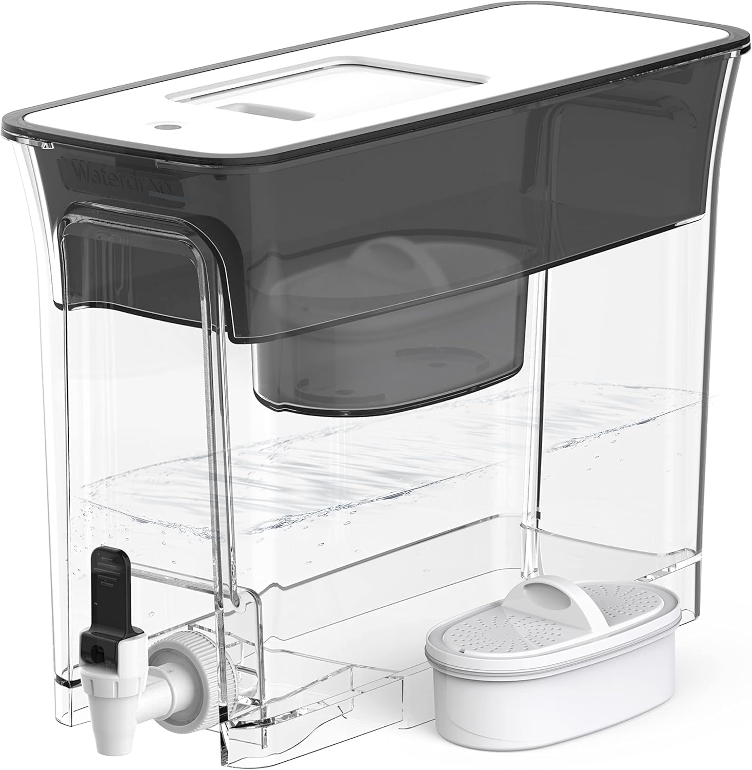 Waterdrop 35-Cup Slim Water Filter Dispenser for Families