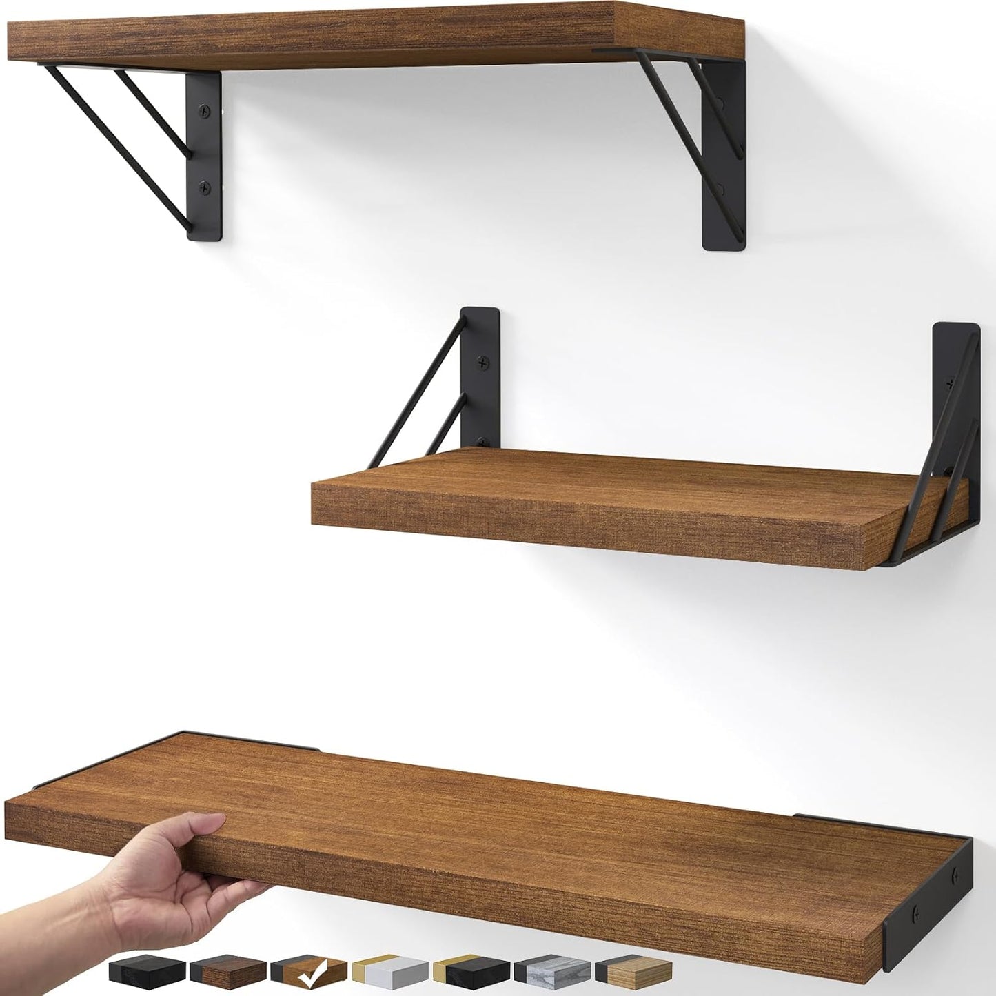 BAYKA Floating Shelves for Wall - Stylish Home Decor Solution