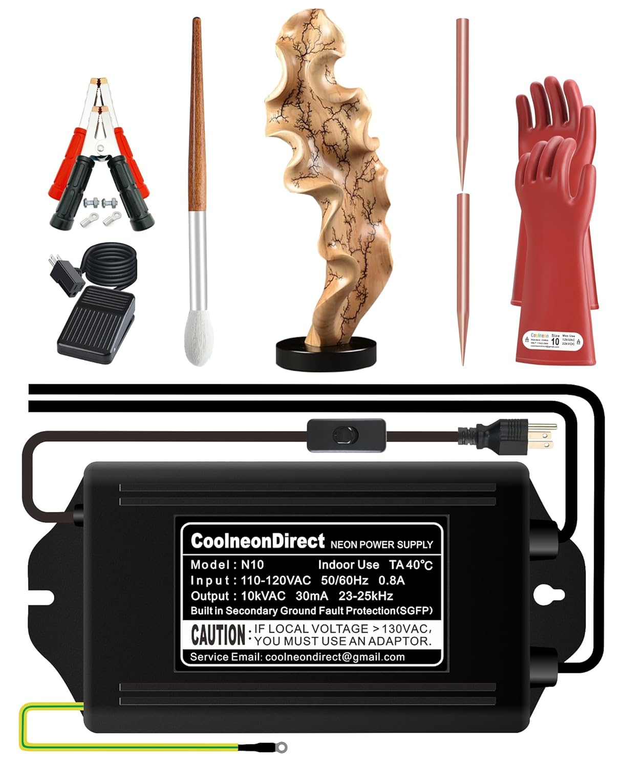 10kV Lichtenberg Wood Burning Machine Kit for Stunning Art