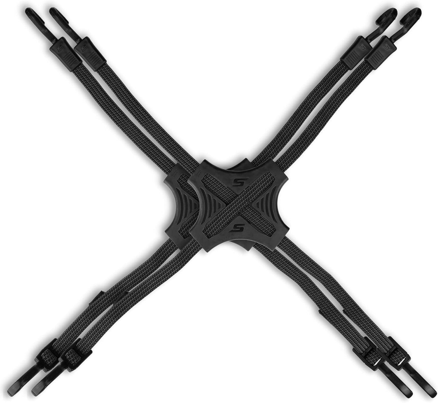 4-Way Flat Bungee Cord Tack Strap for Outdoor Gear Storage