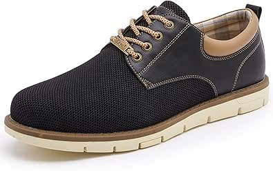 Kkyc Men's Comfortable Casual Shoes Slip On Lace Up Design