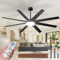 72 in Ceiling Fans with Lights - Large Modern Fan with Remote