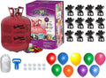 Helium Tank 14.9 cu ft for Balloons At Home - 50 Balloons with Weights