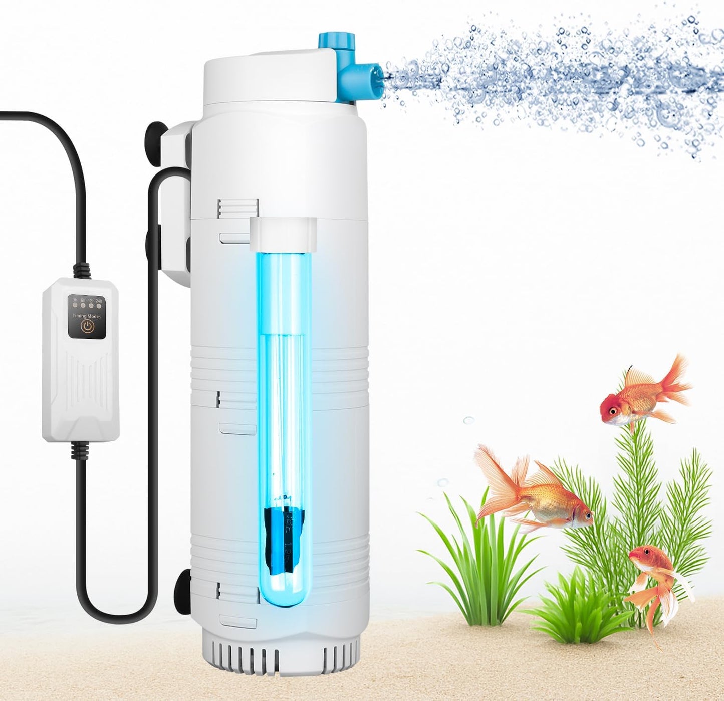 Aquarium U-V Filter with Timer for 40-160 Gallon Tanks