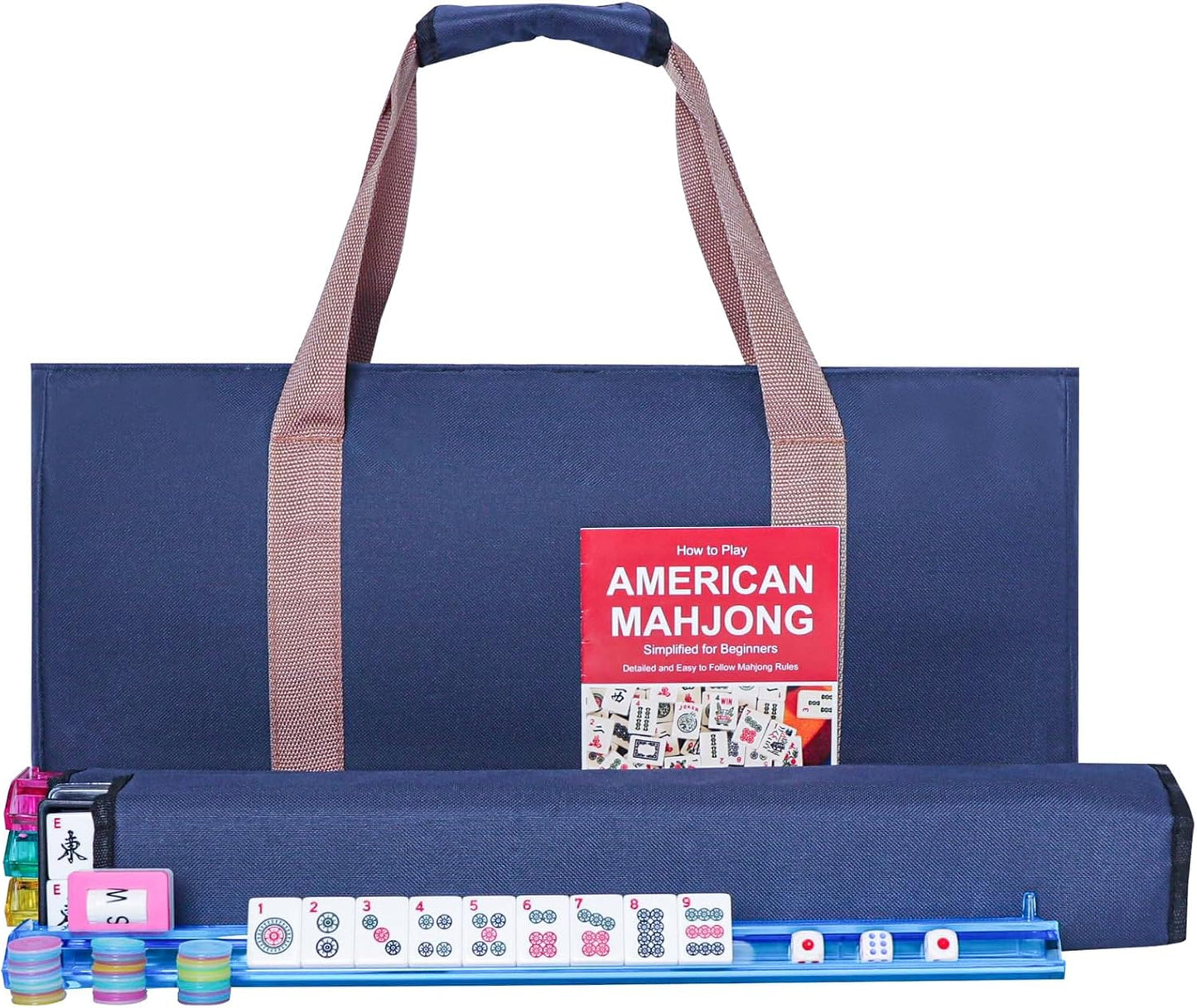 American Mahjong Game Set with Premium Tiles and Accessories
