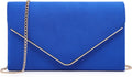 Dasein Women's Faux Suede Evening Clutch Bag for Party Events