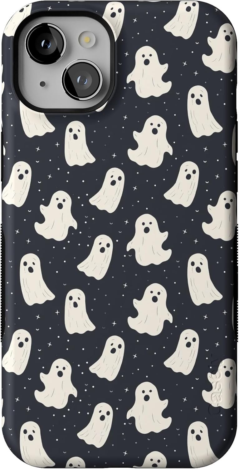 Casely iPhone 15 Plus Case - Bold Protective Design for Ghost Lovers