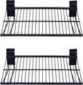 16 inch Slatwall Shelves 2-Pack - Heavy Duty Wire Shelving for Garage