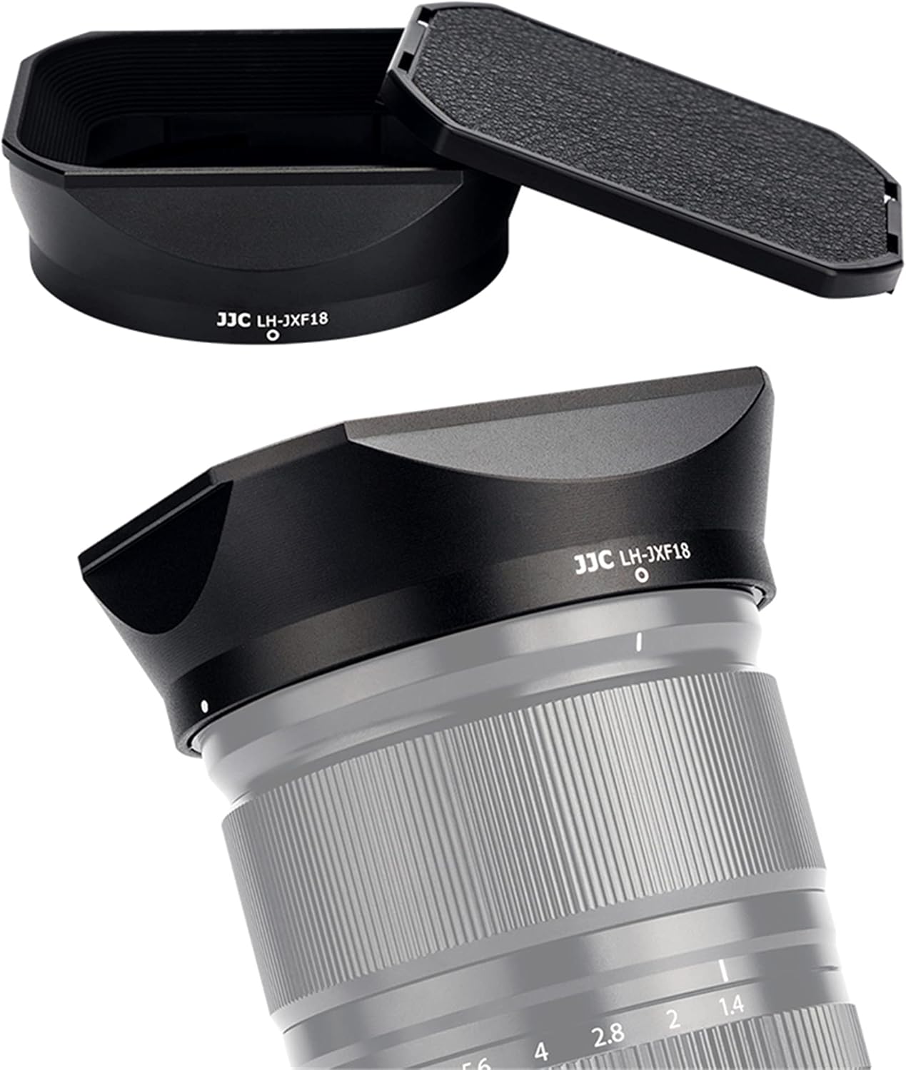 Square Metal Camera Lens Hood Cover for Fujifilm XF 18mm Lens