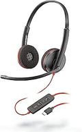Plantronics Blackwire C3220 Headset - Wired USB-C Stereo for Clear