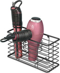 Hair Dryer Wall Mount Organizer - Steel Styling Tool Caddy