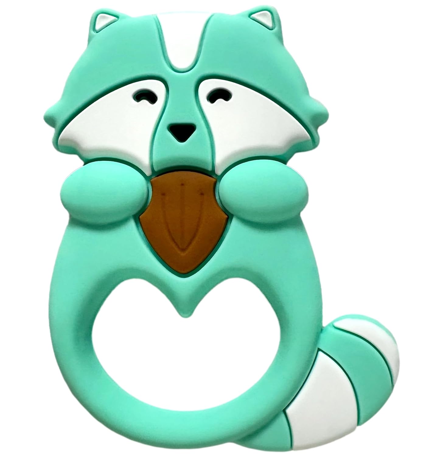 Silicone Teething Toy - Fun Relief with Raccoon