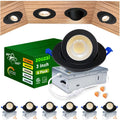 5CCT LED Gimbal Recessed Light with Junction Box, 6 Pack