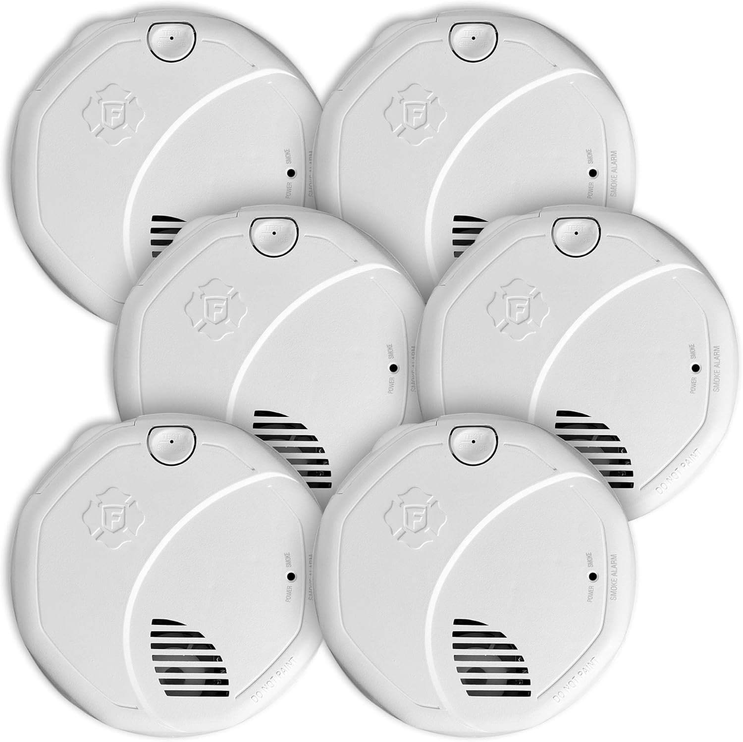 First Alert Interconnect Hardwire Dual Sensor Smoke Alarm 6-Pack
