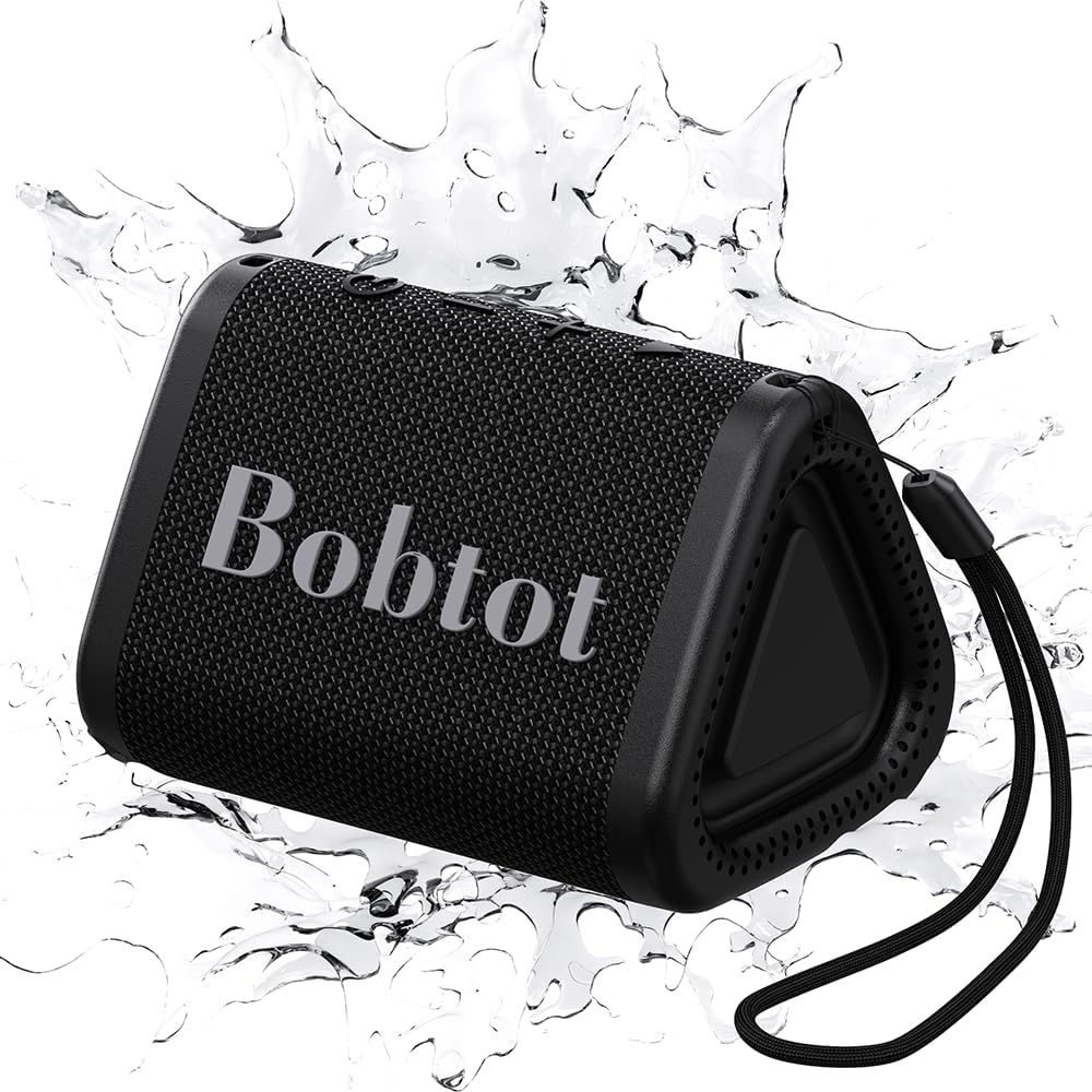 Bobtot Waterproof Bluetooth Speaker: 15H Playtime.