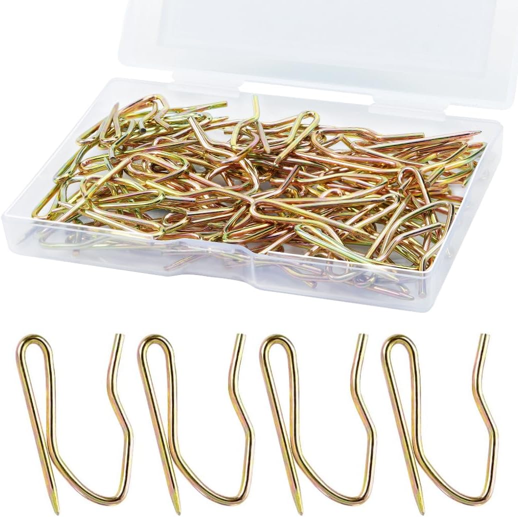 Sopito 58PCS Stainless Steel Curtain Hooks - Secure Draperies Easily!