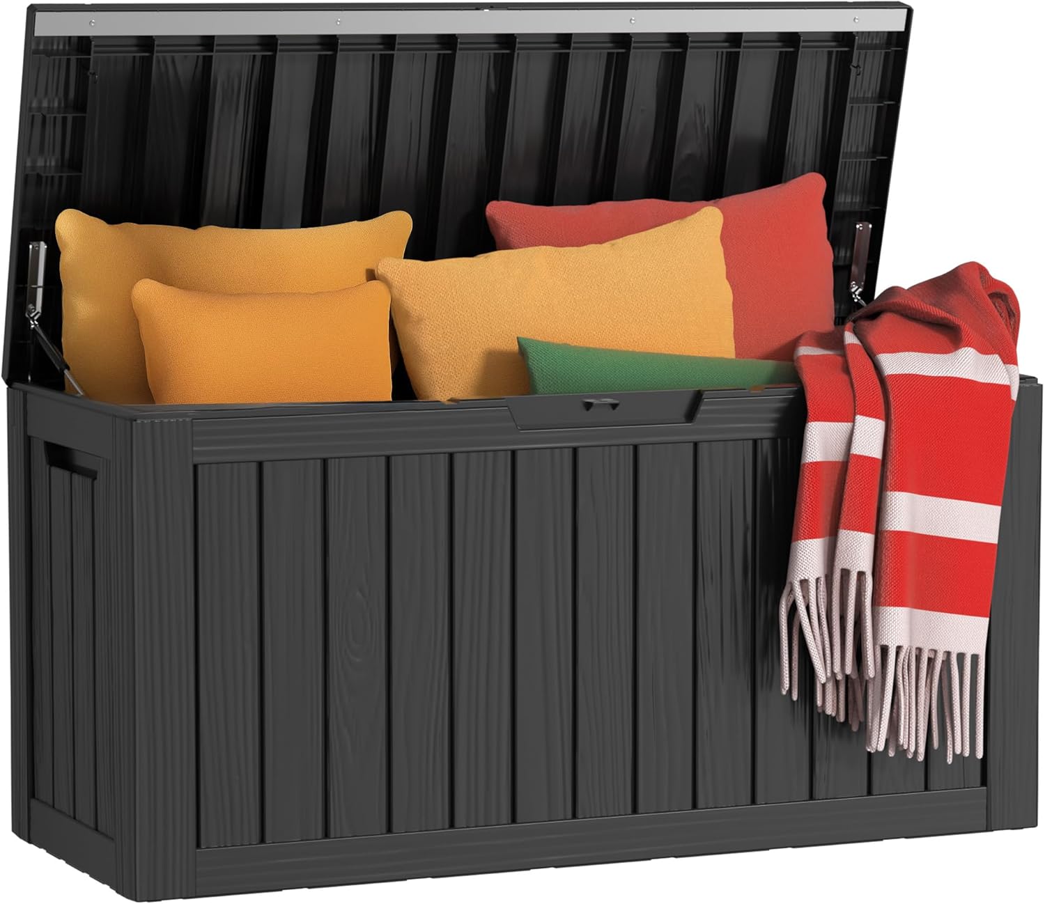 80 Gallon Waterproof Resin Deck Box for Outdoor Storage Needs