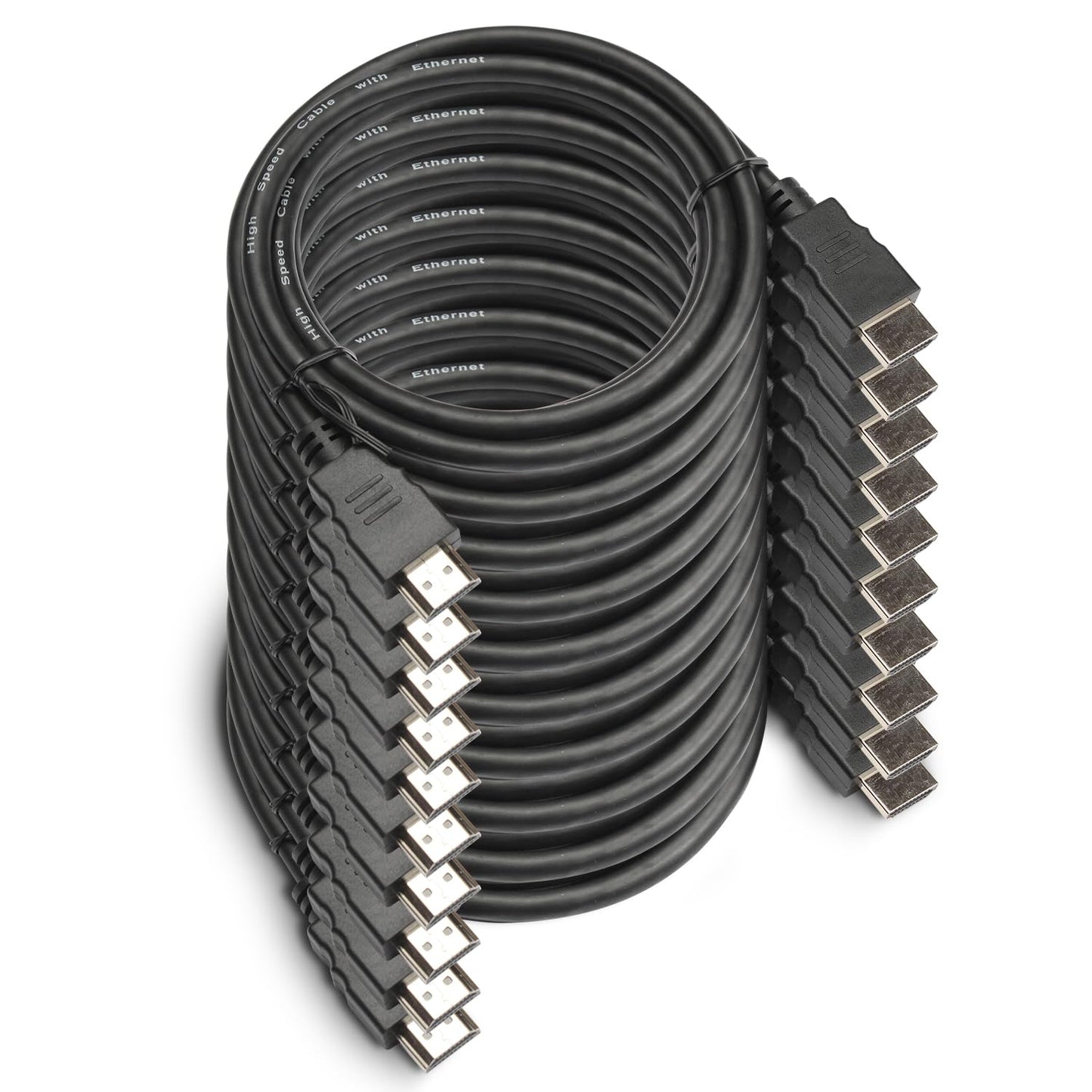 OREI 6FT HDMI Cable 10-Pack for 4K, 3D, and Ethernet Use