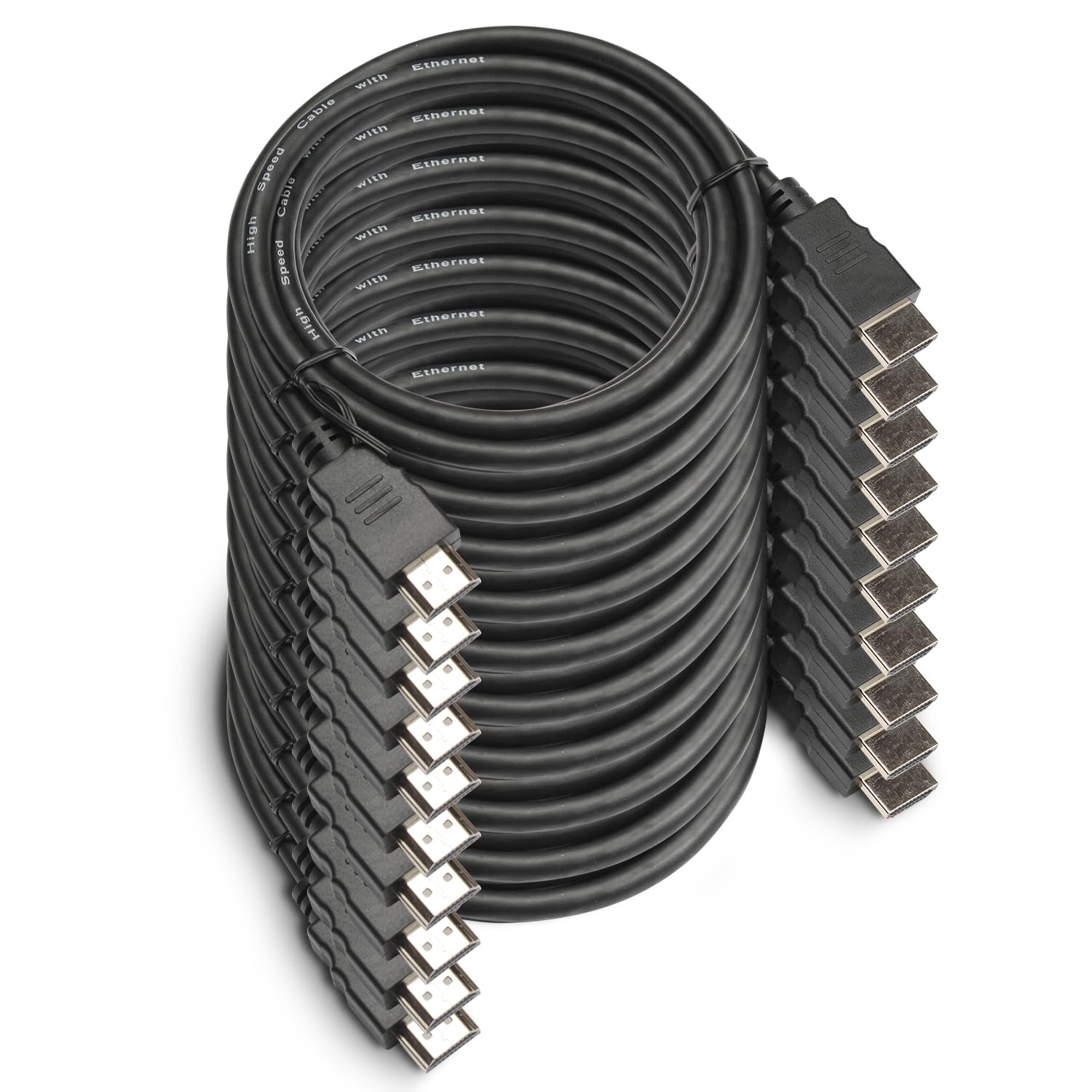 OREI 6FT HDMI Cable 10-Pack for 4K, 3D, and Ethernet Use