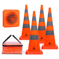 RoadHero 36 Inch Collapsible Traffic Safety Cones for Road Use