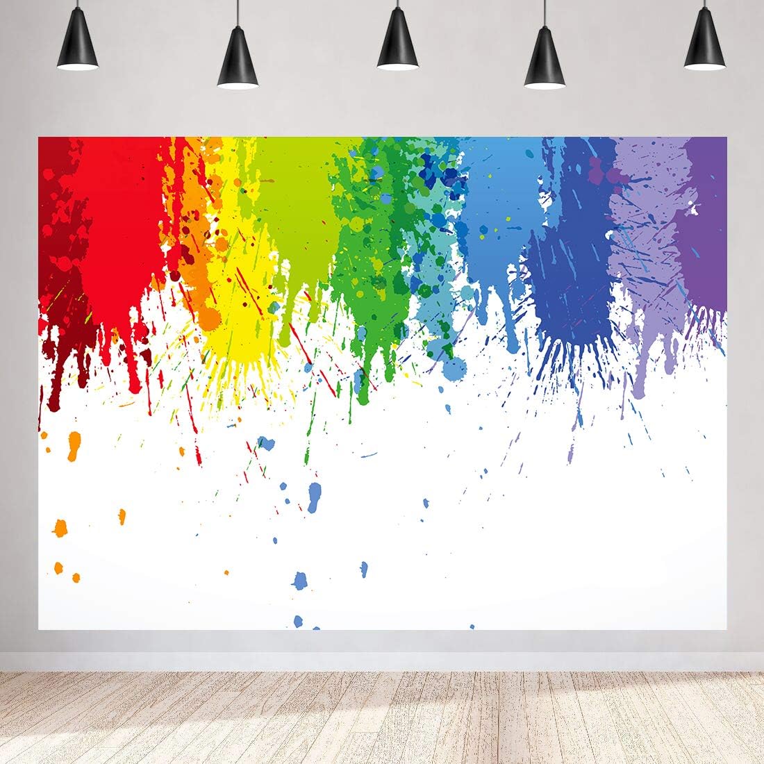Paint Splatter Backdrop for Party Photography and Events