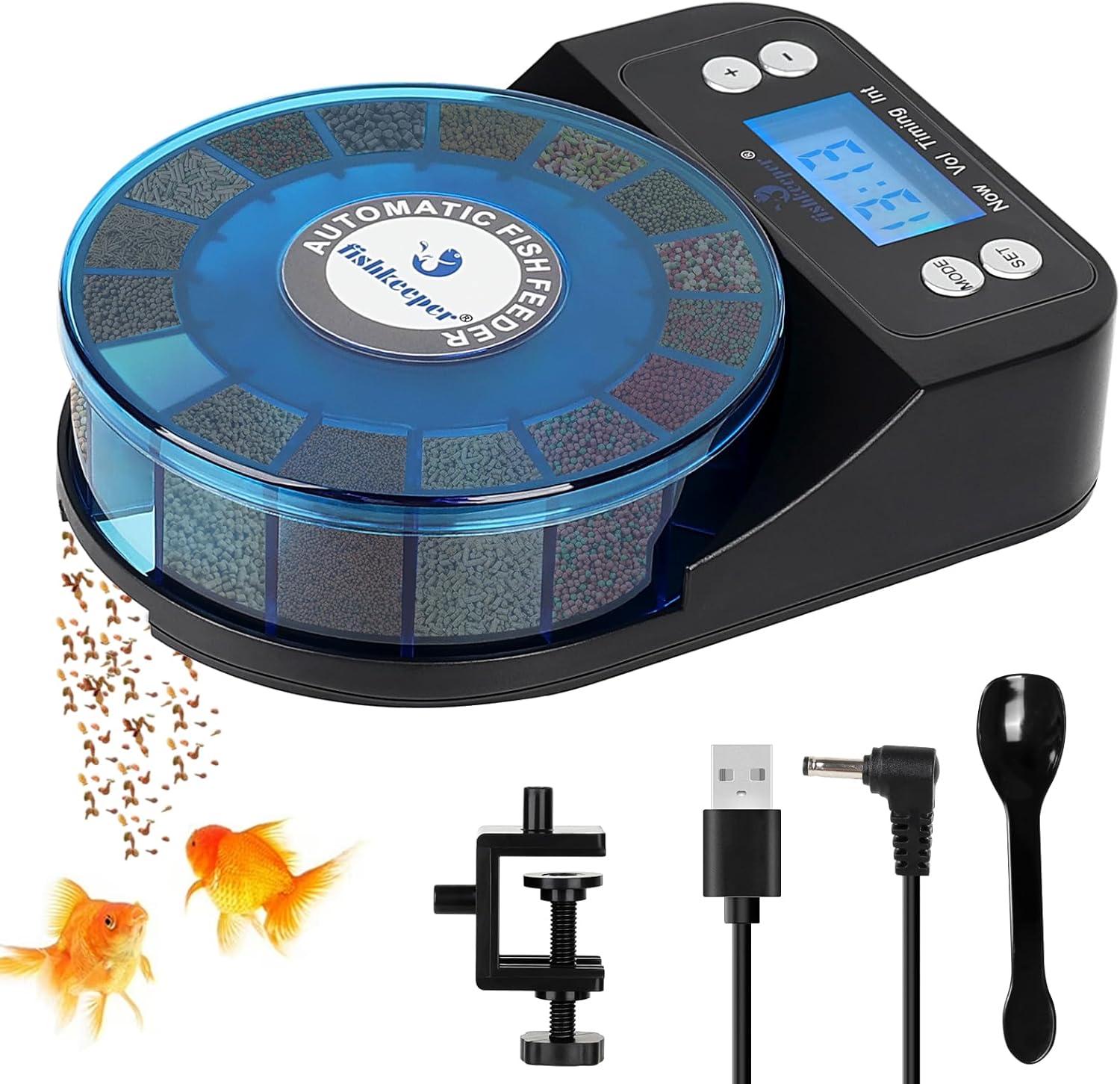 Automatic Fish Feeder for Aquarium - Precision Feeding Solution