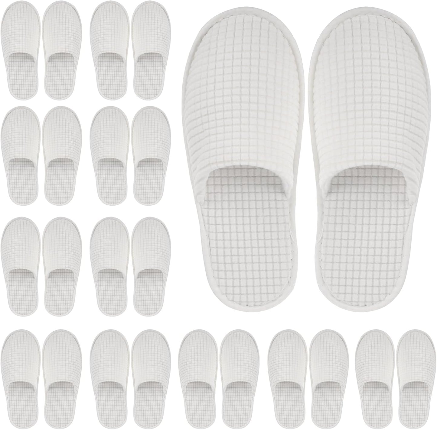 Geyoga 12 Pair House Slippers for Guests - Non Slip Travel Comfort