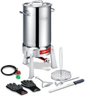 CONCORD Heavy Duty Stainless Steel Deluxe Turkey Fryer Kit - Complete