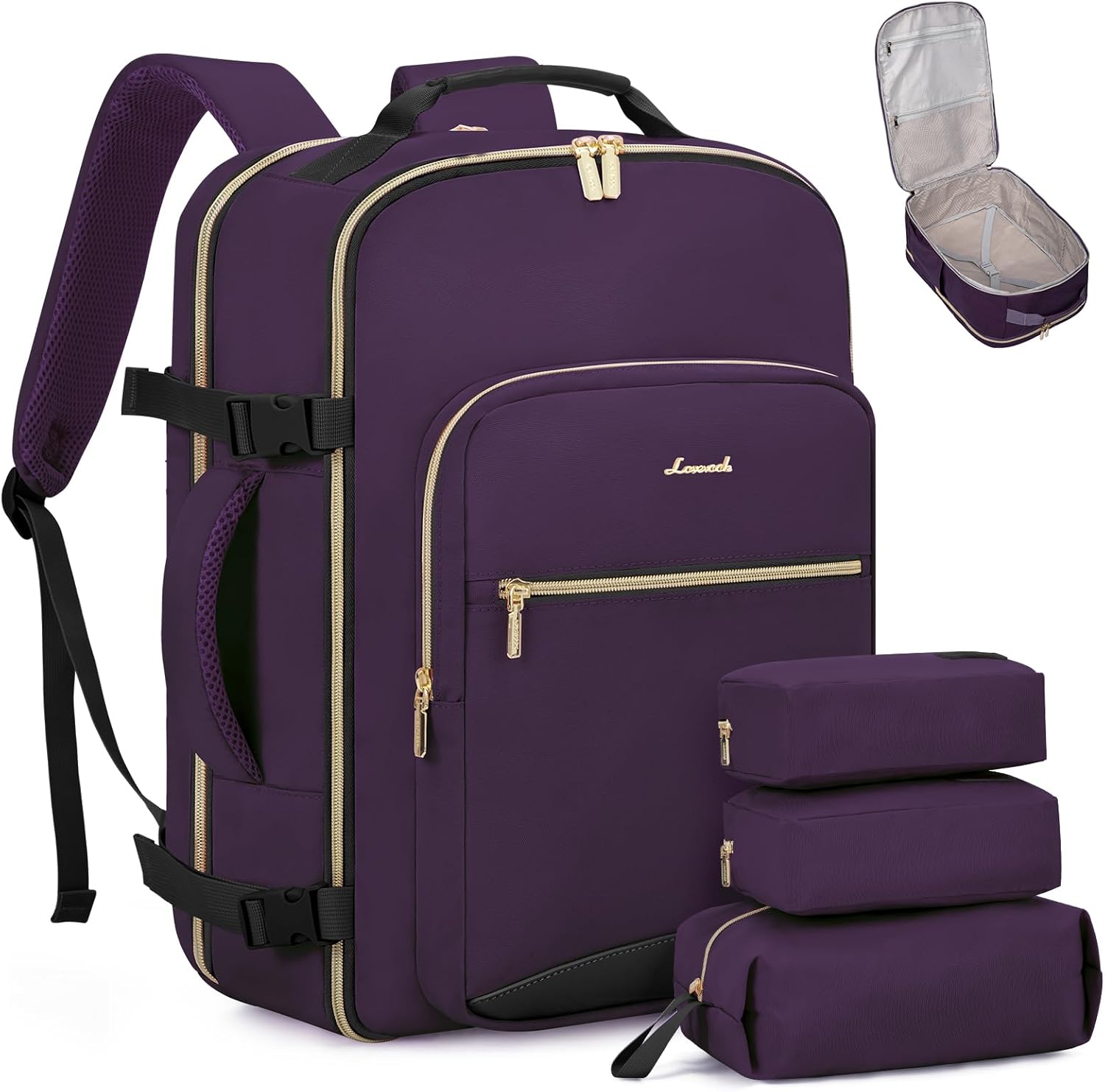 LOVEVOOK 40L Waterproof Travel Backpack for 17in Laptop