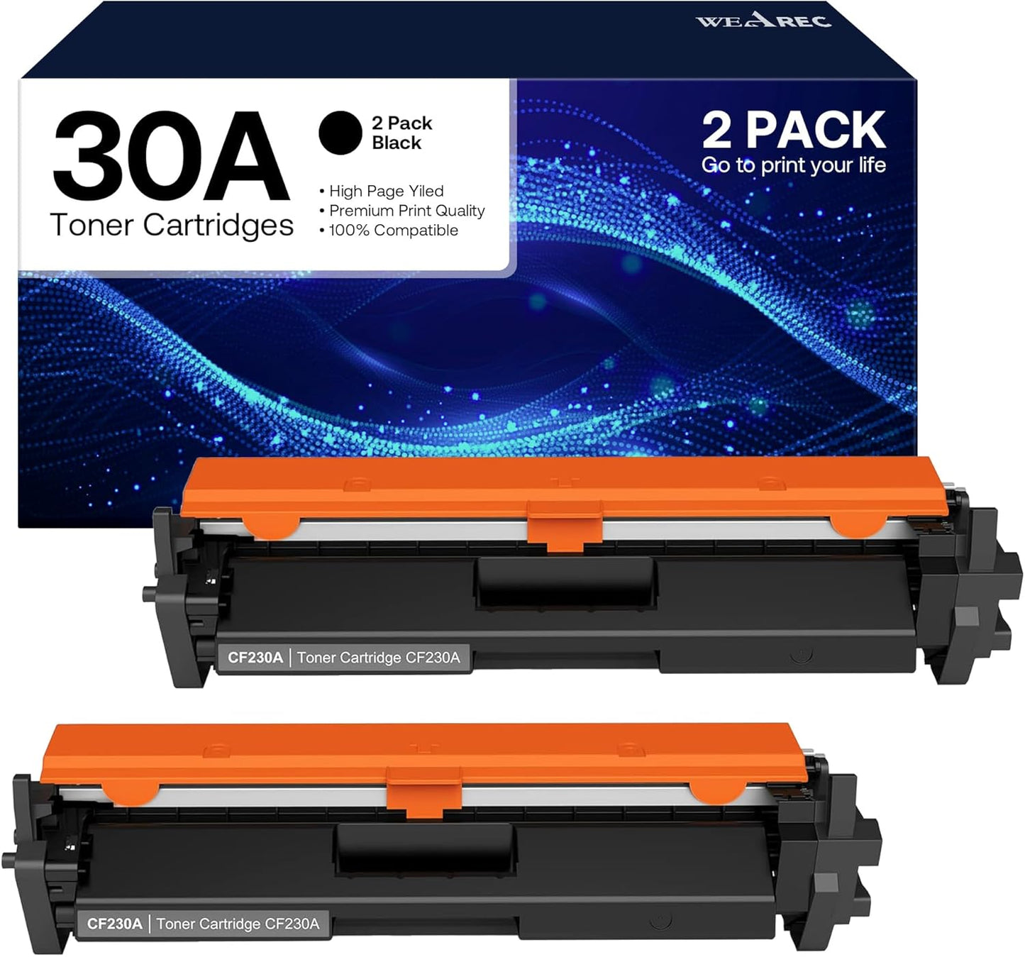 30A Toner Cartridge CF230A Black Replacement for HP Printers