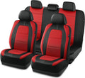 Leather Car Seat Cover Full Set - Sport Design, Airbag Compatible